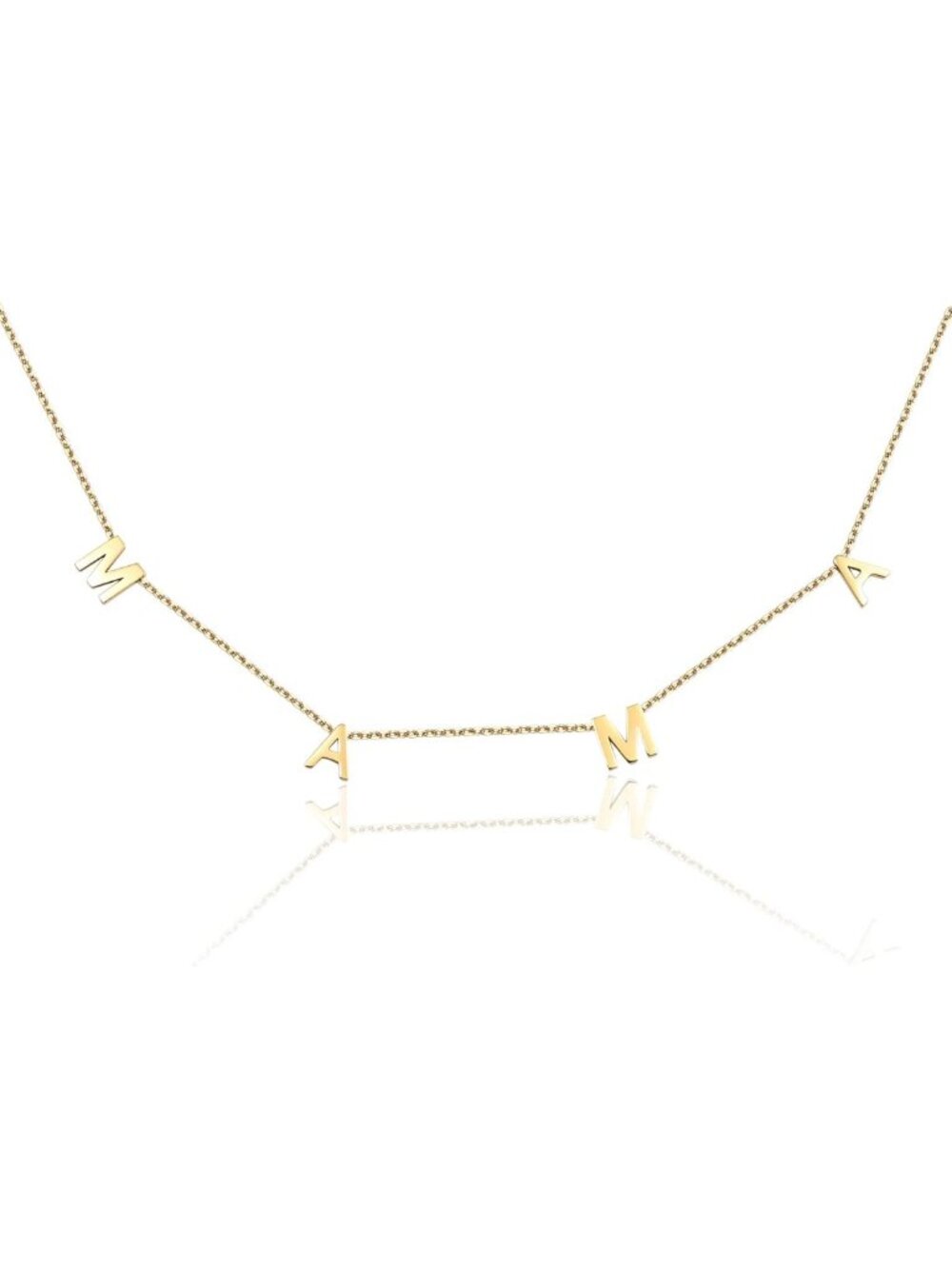 Dainty 14K Gold Plated Mama Necklace - Non-Tarnish, Waterproof Jewelry Gift for